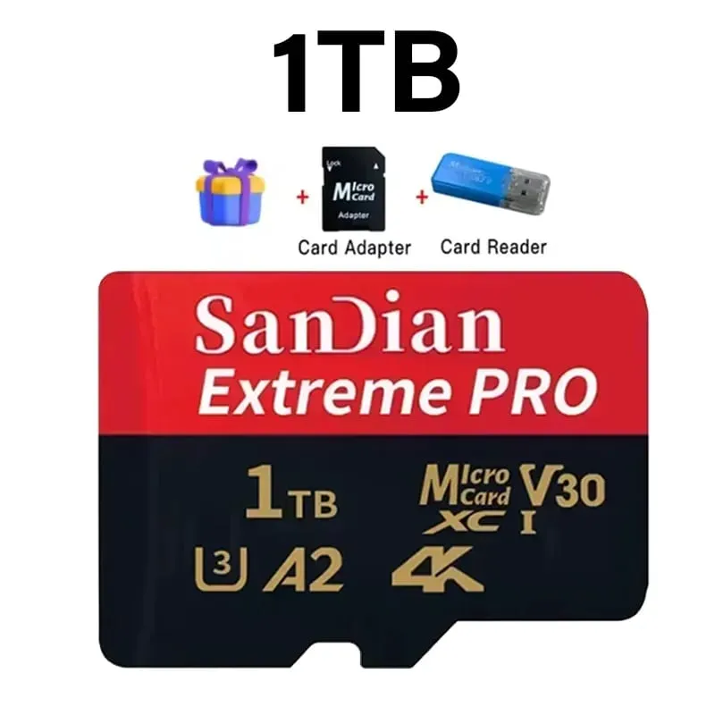 High-Speed 128GB Micro TF Card Class10 256GB Flash Card 512GB Memory Card for Smartphone Tablet