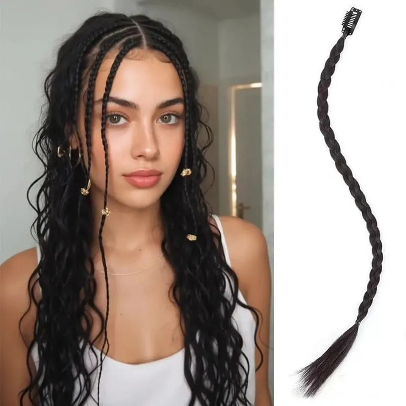 1PCS Y2K Style wig Braid 20 inch Multi-Color Synthetic Hair Clip Suitable for Daily Christmas and Music Festival Parties — image 8