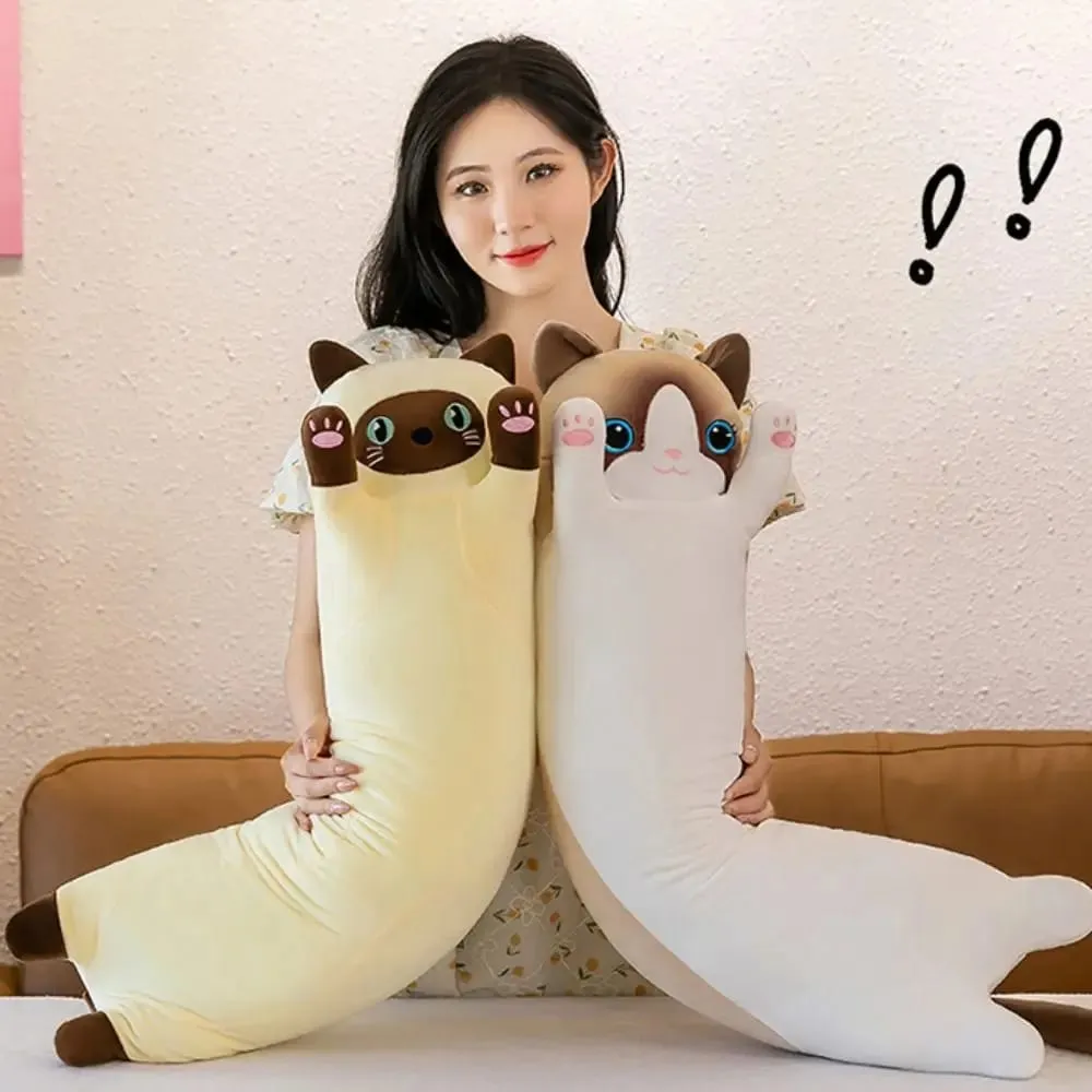 น่ารัก 50/70 ซม.ตุ๊กตาแมวของเล่นยาวน่ารัก Sleeping โยนหมอนนุ่มตุ๊กตาสัตว์สร้างสรรค์ตกแต่งบ้าน — image 4