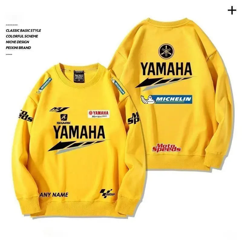 Yamaha 2026 Spring outdoor street cotton men's hooded pullover long-sleeved motorcycle riding jacket loose women's sportswear GP — image 3