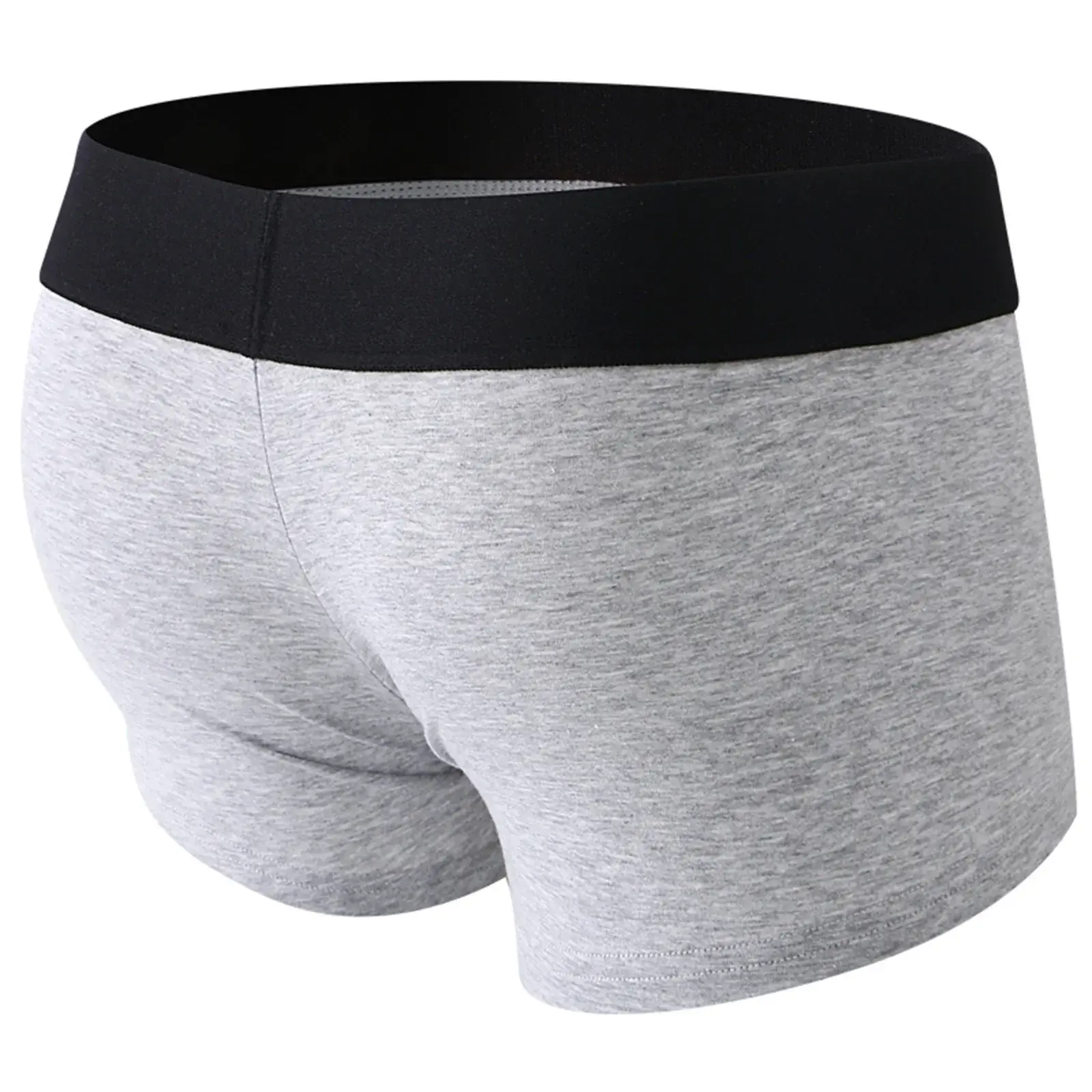 Men's Boxers Front Hole Pouch Underwear Silicone Cockring Sexy Boxershorts Malapad na Waistband Cotton Underpants Hollow Out Lingerie — image 10