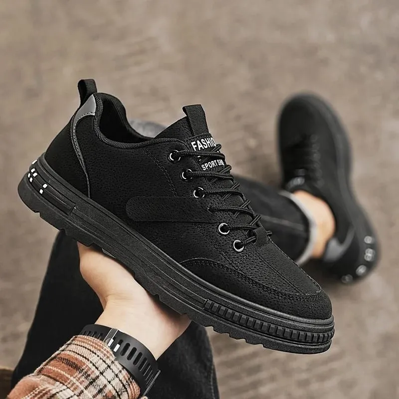 Men's Vulcanized Shoes Winter Casual Sneakers Comfortable Work Shoes for Men Breathable Soft Sole Safety Shoes Men Work Footwear — image 8