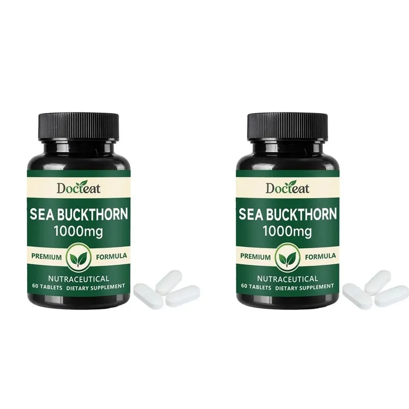 Docteat Sea Buckthorn 1000mg Tablets Daily Immune Function Support Antioxidant Nutrition Vitamin C Zinc Vitamin D3 60 Tablets — image 8