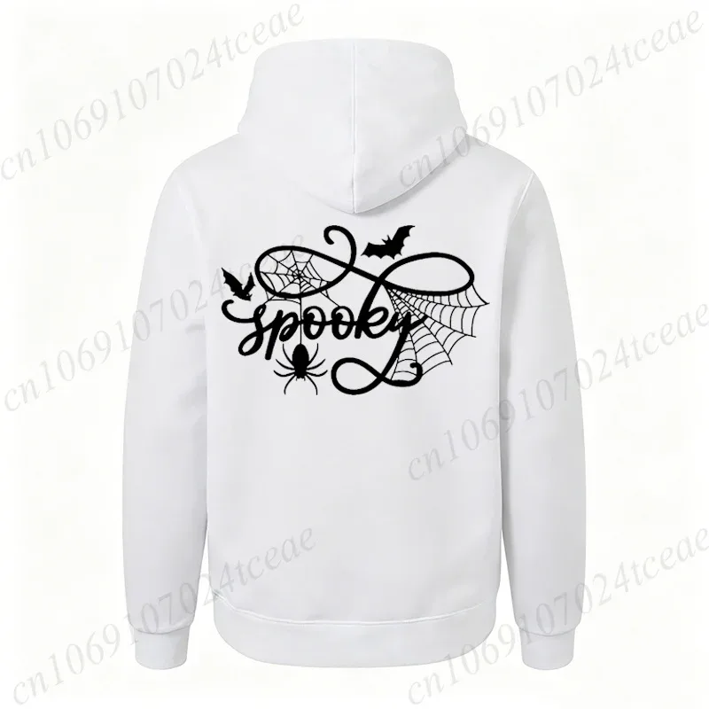 Halloween Shirt Spooky Season Spider Web Graphic Top Autumn Winter Hoodies Sweatshirts Long Sleeve Tracksuits Fleece Hoody Gift — image 15