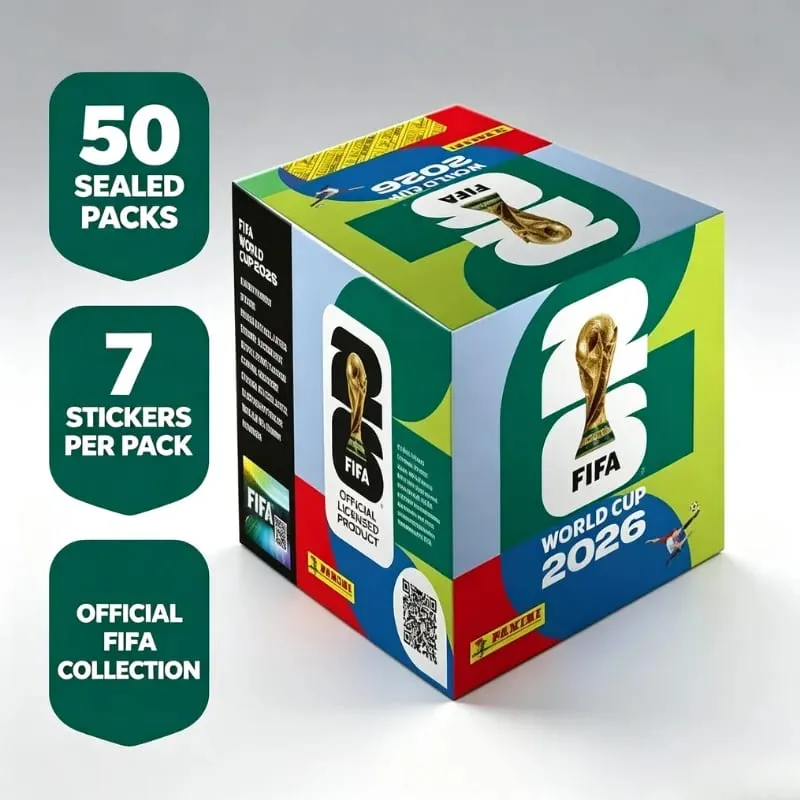 Panini FIFA World Cup 2026 Official Sticker Box Sealed Hobby Box Collectible Soccer Stickers for Album Collection Football Fan — image 1