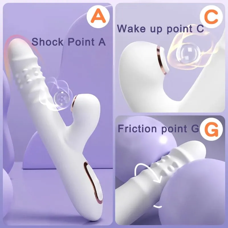 Dildo Sex Toys Vibrator Thrustingwith multiple vibration/sucking modes Multifunctional waterproof Thrusting with Licking