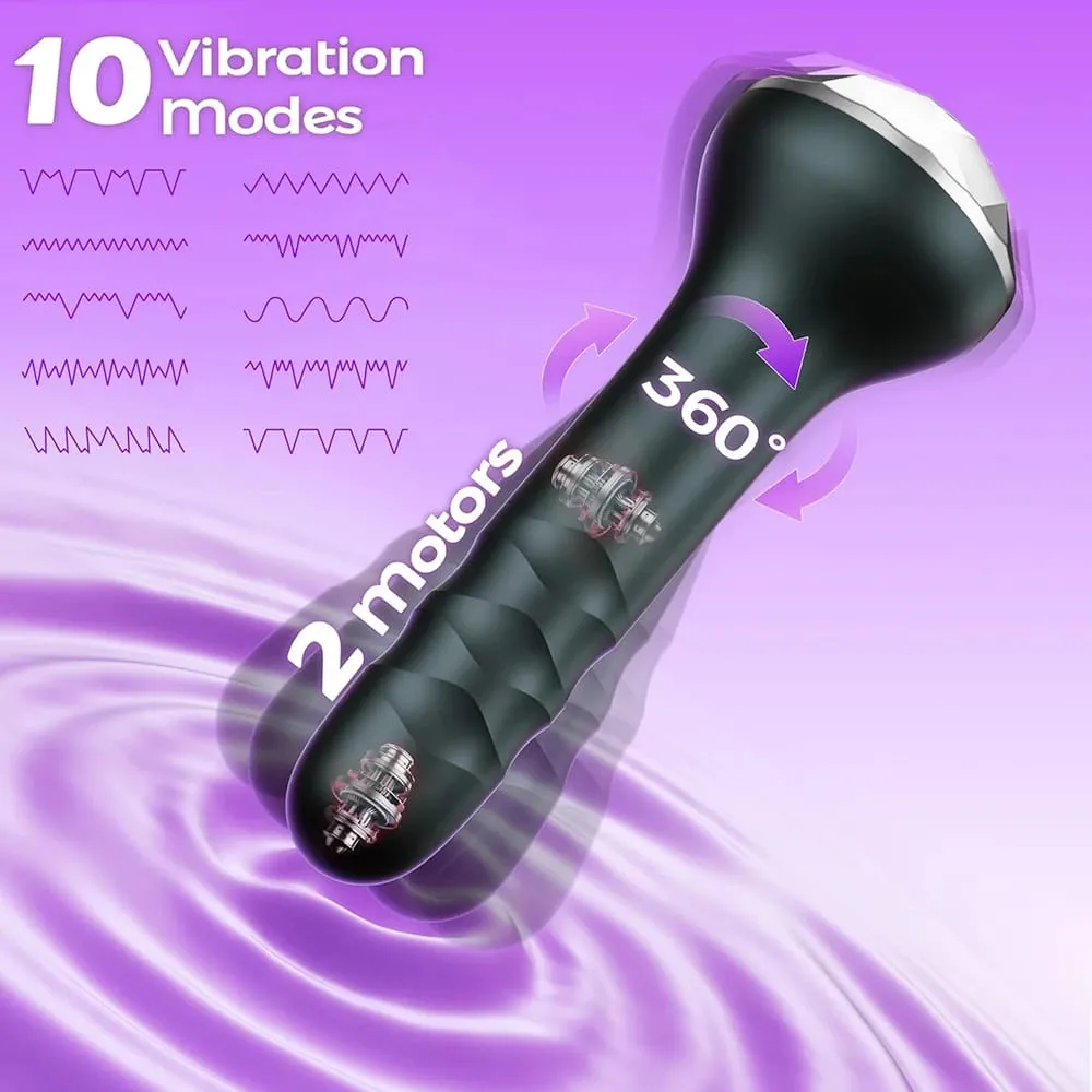 360° Rotating Anal Vibrator for Men Prostate Massager Butt Plug Anal Toy Adult Male Gay Masturbator Toy Sex Toys for Men & Women