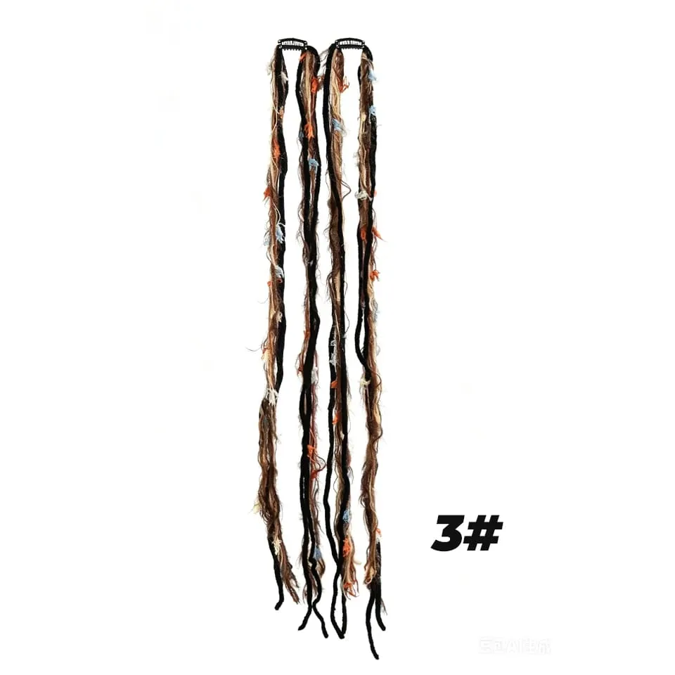 Synthetic Plush Maillard Colored Long Tassel Headband Bohemian Hair Accessory Suitable for Women's Parties — image 1