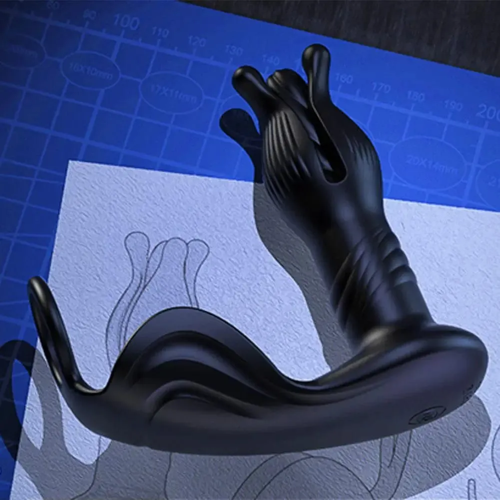 Prostate Massager Anal Plug 9 Tension Remote Control Retractable Backyard Prostate Anal Plug Automatic Multi-frequency Sex Toys