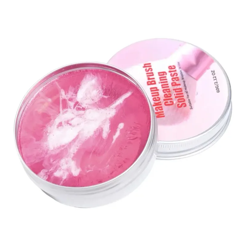 Makeup Brush Cleaner Soap with Silicone Mat Deeply Cleans Waterproof Makeup for Synthetic & Natural Makeup Brushes & Sponges
