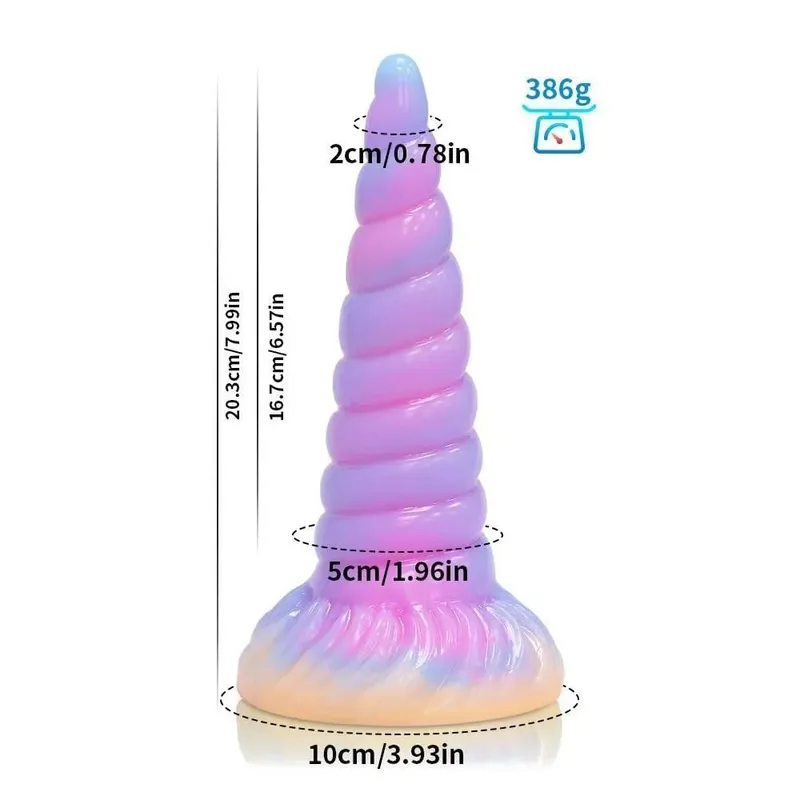 Realistic Night Glowing Anal Plug Luminous Monster Dragon Dildo for Women Men Butt Plug Sexy Dog Shape Sex Toy for Couples — image 17