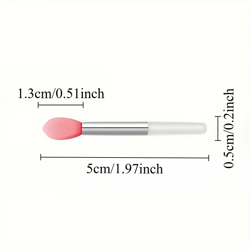 Siliconen lippenborstelset Geurvrije applicators in palmformaat voor lippenstift en maskers met stofdichte oogschaduw Make-up kwasten