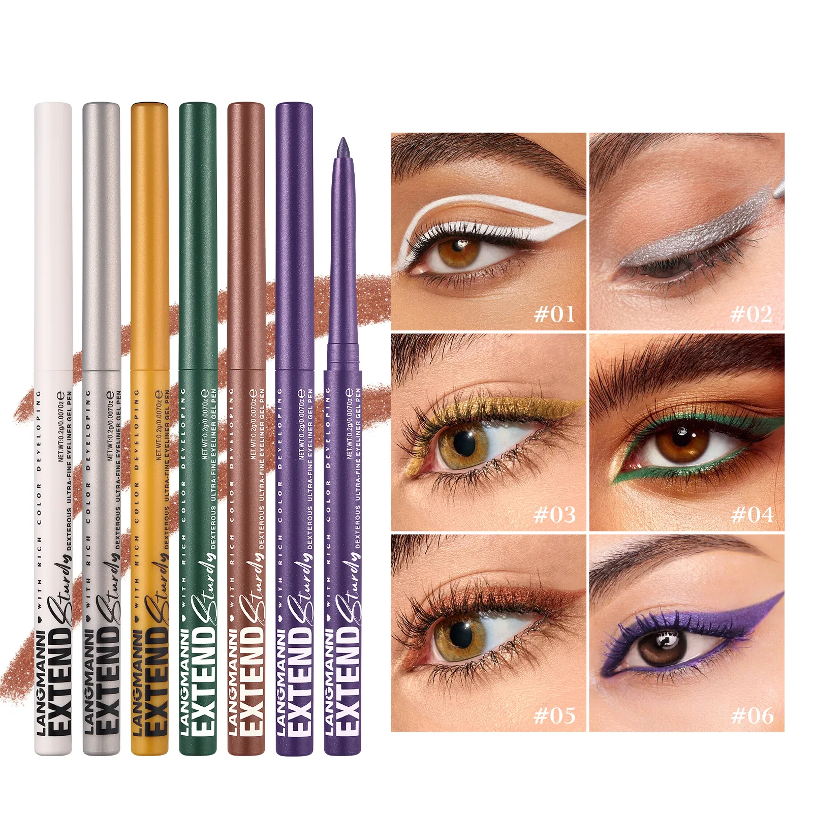 Waterproof and Sweat Resistant Eyeliner Pen Durable Easy to Color Fast Drying and Smooth Texture Creates Perfect Eye Makeup