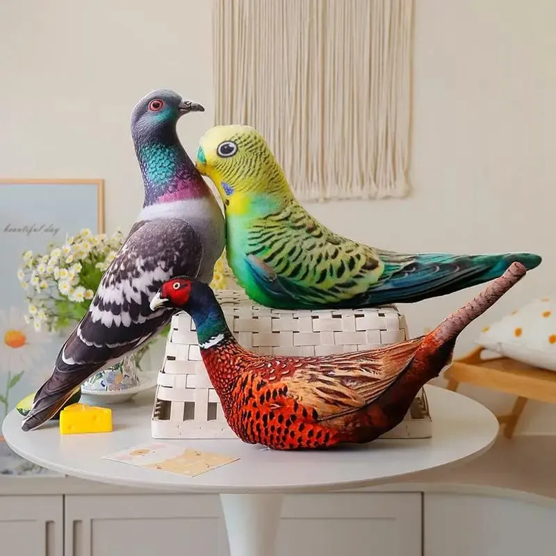 Rooster Plush Throw Pillow Lifelike 3D Print Soft Fluffy Comfortable Cushion for Office Chair Decor Rest Pillow for Workers