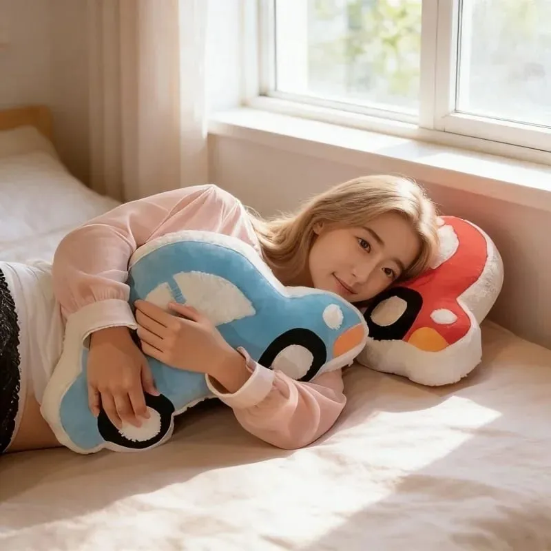 Plush Pillow Cartoon Car Soft Decorative Cushion Home And Car Vehicle Stuffed Toy Comfort Cushion For Children Kids Daily Using