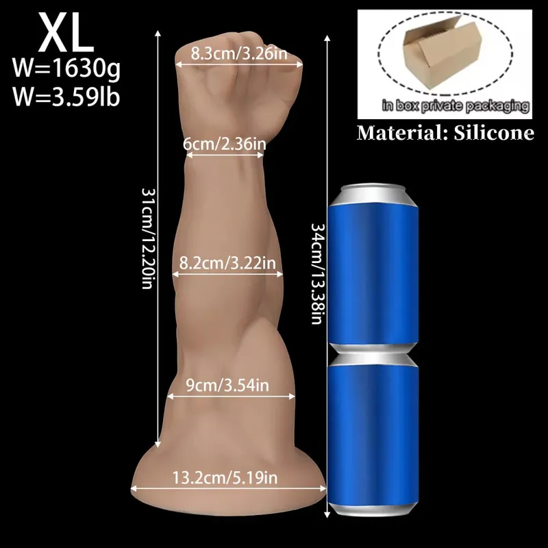 Huge Fist Hand Anal Plug Arm Dildo Vaginal Butt Dilator Deep Stimulator Anus Expander Big Dildo Masturbator Adult Anal Sex Toys — image 10