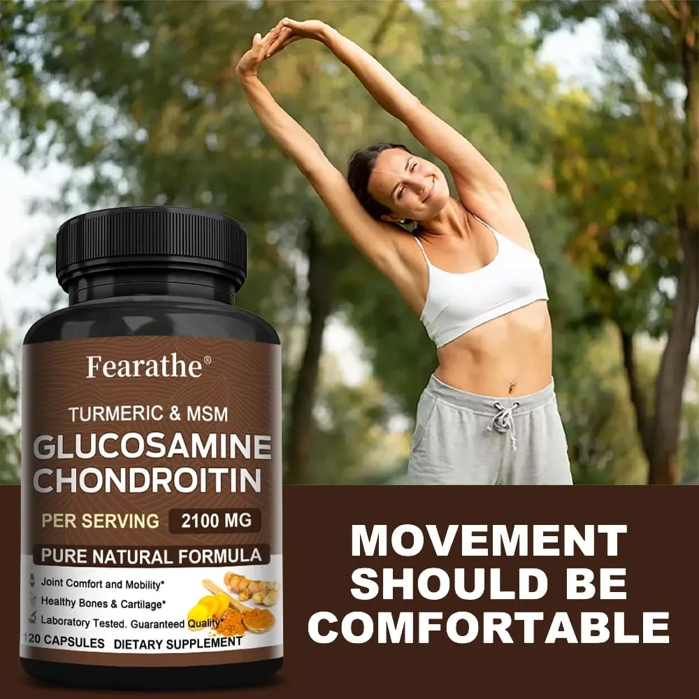 Glucosamine Chondroitin MSM – Joint Support Supplement for Women and Men with Glucosamine Sulfate for Cartilage and Flexibility — image 6