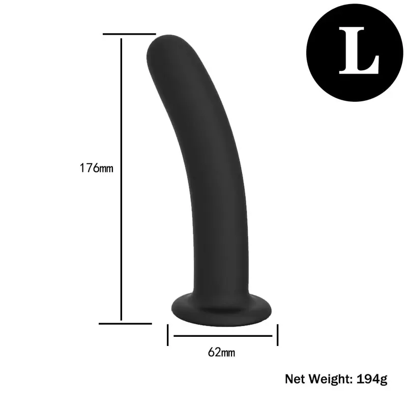 Adjustable Silicone Strap On Dildo Harness with Strong Suction Cup Slim Curved Pegging Dildo Wearable Sex Toy for Women Men Cou — image 20