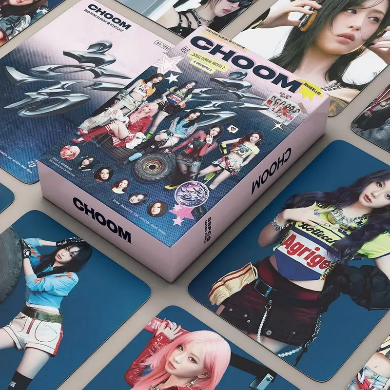 55PCS Kpop Hot Girls Group New Ablum "CHOOM" High Quality Photocards RUKA AHYEON RORA PHARITA RAMI ASA CHIQUITA HD Lomo Cards