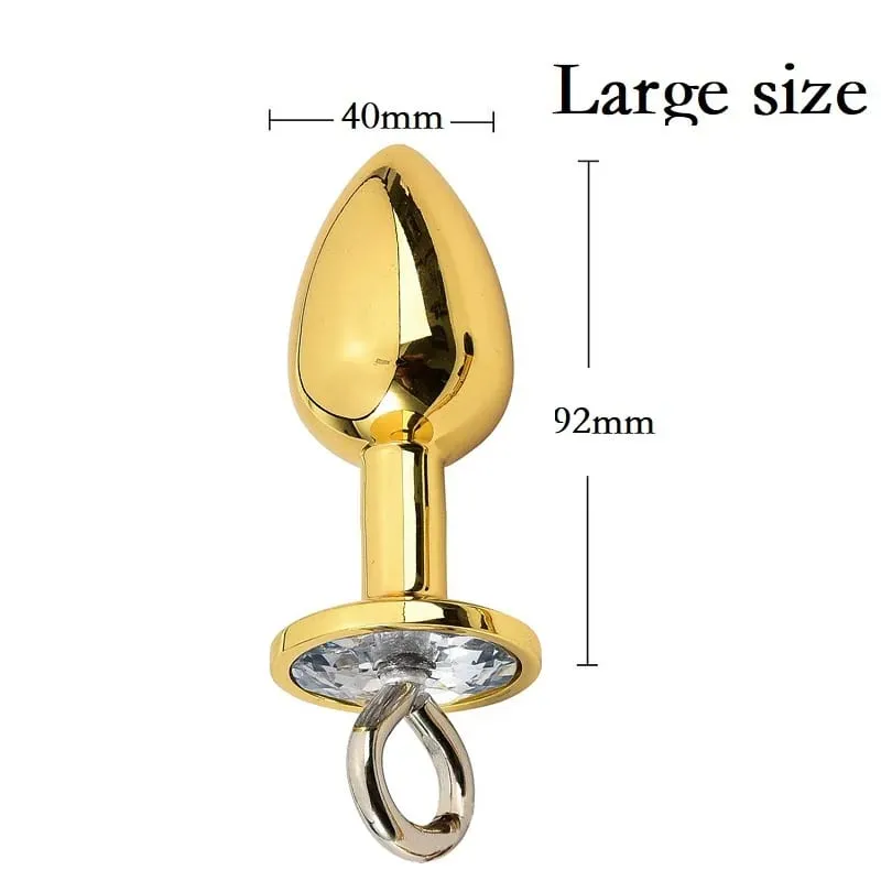 Pequeno médio grande anal contas butt plug pérola mamilo grampos conjunto com corrente de metal clipe de mama bondage escravo casal jogo brinquedo sexual