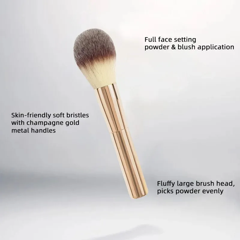 5 In 1 Travel Makeup Brush Set Soft Synthetic Bristles Face Eye Blush Shadow Brushes Portable Leather Pouch Gift Ready Cosmetic — image 3