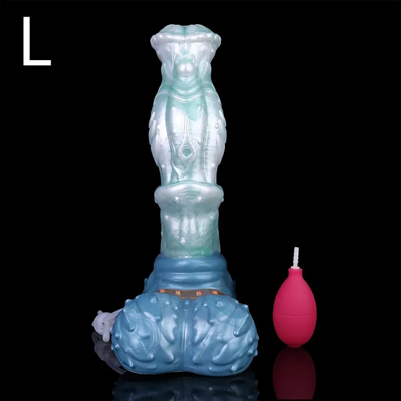 Large Squirting Horse Dildo Silicone Anal Plug Female Masturbator Prostate Massager Long Penis Adult Sex Toys for Women Men — image 24