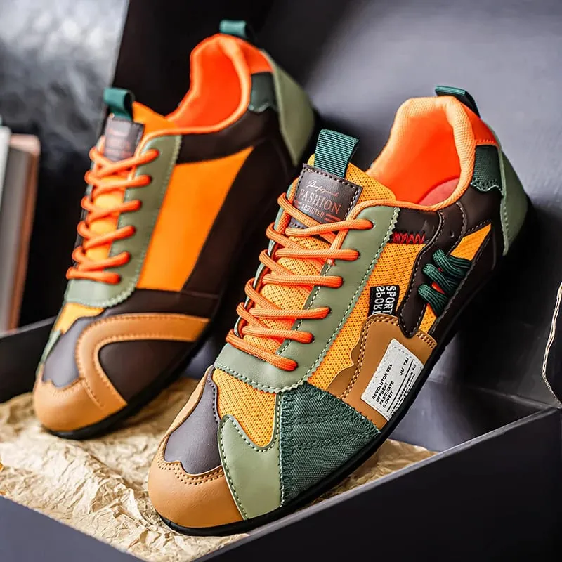 Men's Trendy Black and Gray Color-Blocked Mesh Breathable Casual Sports Shoes Summer Thin Retro Forrest Gump Shoes Lightweight Soft-Soled Shock-Absorbing Non-Slip Versatile Wear-Resistant Men's Shoes — image 1