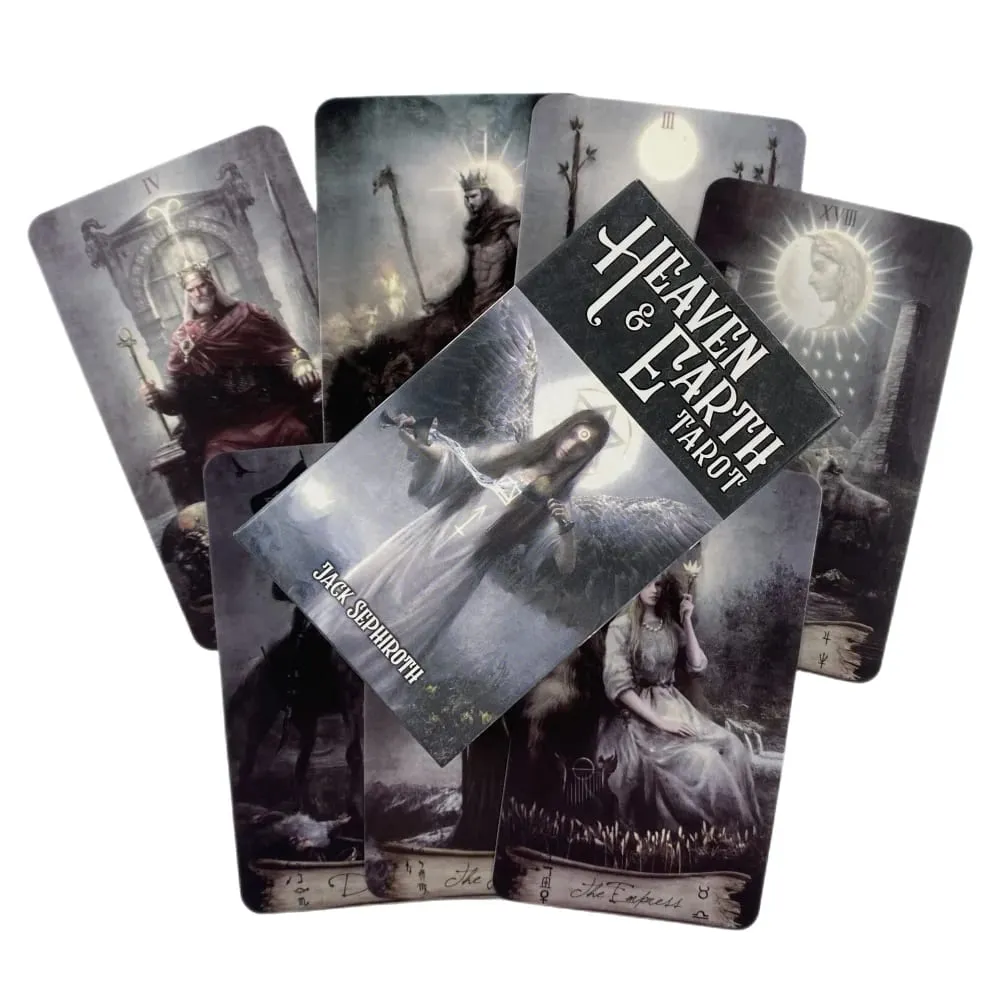Heaven Earth Tarot Kit Cards 78 New Tarot Cards For Beginners With Guidebook Card Game Board Game Exquisite And Guidebook — image 5