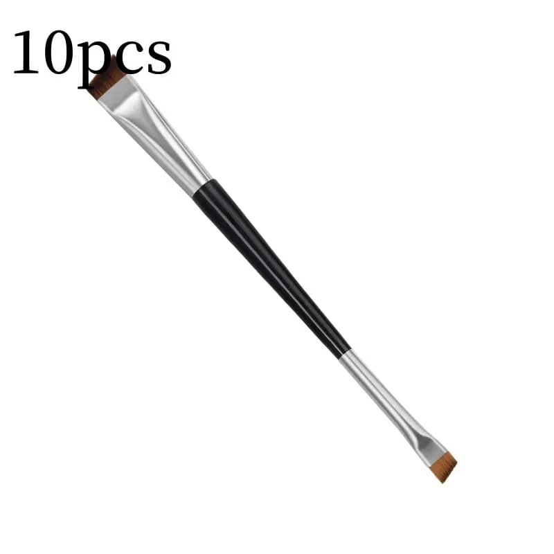 5/10pcs Double End Eyebrow Brush Eyeliner Angled Flat Head Blade Eye Liner Brow Contour Blending Makeup Brushes Make Up Tool