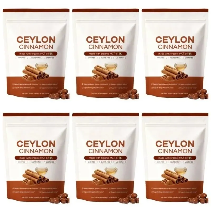 Ceylon Cinnamon Softgels with Organic MCT Oil Metabolic Balance & Antioxidant Support for Men and Women 30 Softgels