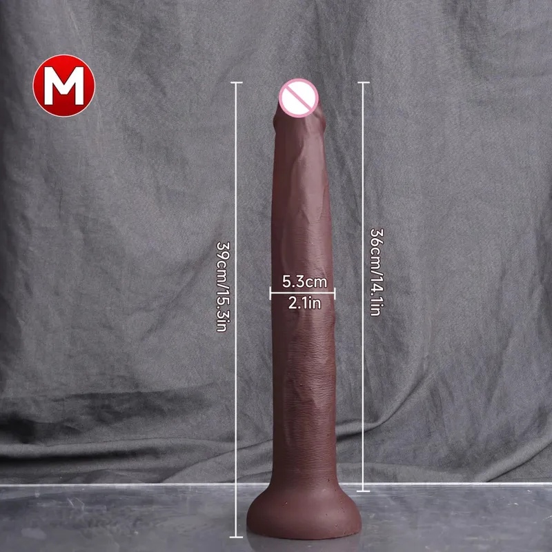 Long Dildo Realistic Snake Shape Single Layer Silicone Big Penis Soft Anal Sex Toys Suction Cup Dick for Women G-spot Orgasm 18+