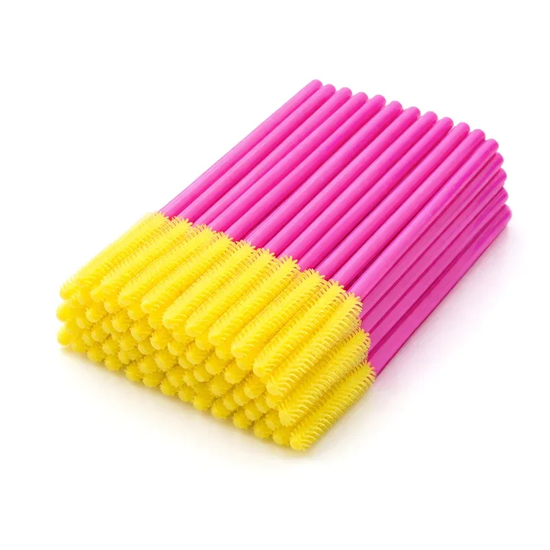 Silicone Eyelash Brush Mascara Wands Applicator Eyebrow Comb Rod Spoolies Eyelashes Brushes Lash Extension Supplies Makeup Tools