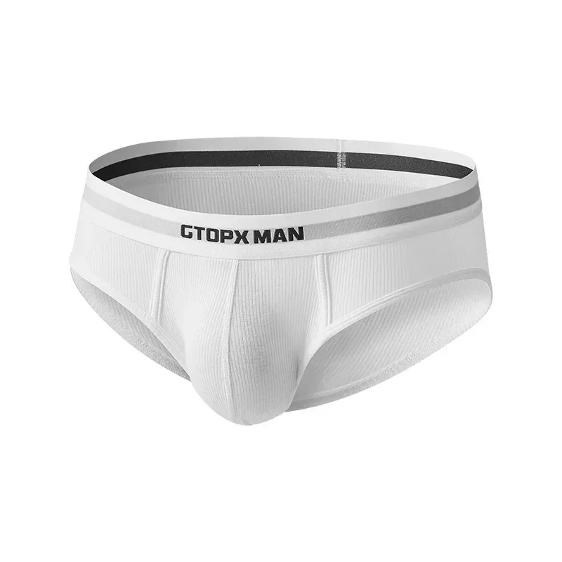 3Pack Summer Single Layer Mens Underwear Low Rise Briefs for Men Elastic Comfort Fit Underpanties Ropa Interior Hombre — image 4