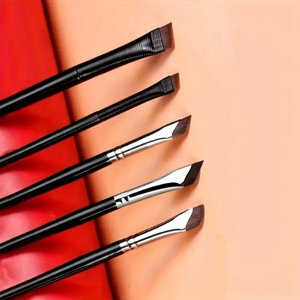 5Pcs Angled Blade Eyeliner Brush Set Ultra Thin Precision Makeup Brushes Multi Purpose Flat Eyebrow Liner Brush Eye Makeup Tool — image 2