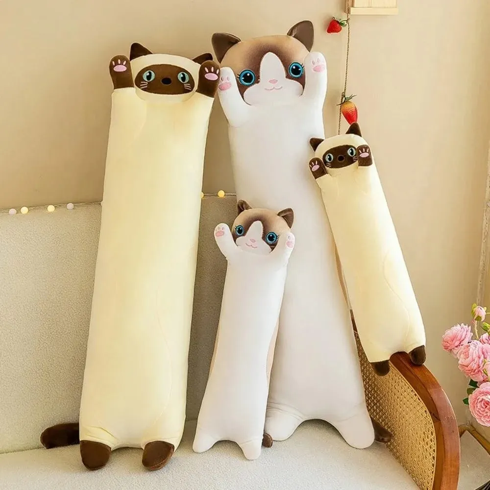 น่ารัก 50/70 ซม.ตุ๊กตาแมวของเล่นยาวน่ารัก Sleeping โยนหมอนนุ่มตุ๊กตาสัตว์สร้างสรรค์ตกแต่งบ้าน — image 2