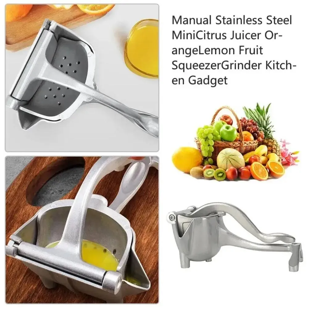 Manual Juicer Fruit Juice Squeezer Detachable Heavy Duty Easy Manual Citrus Squeezer Press Juicer Extractor Tool Aluminum