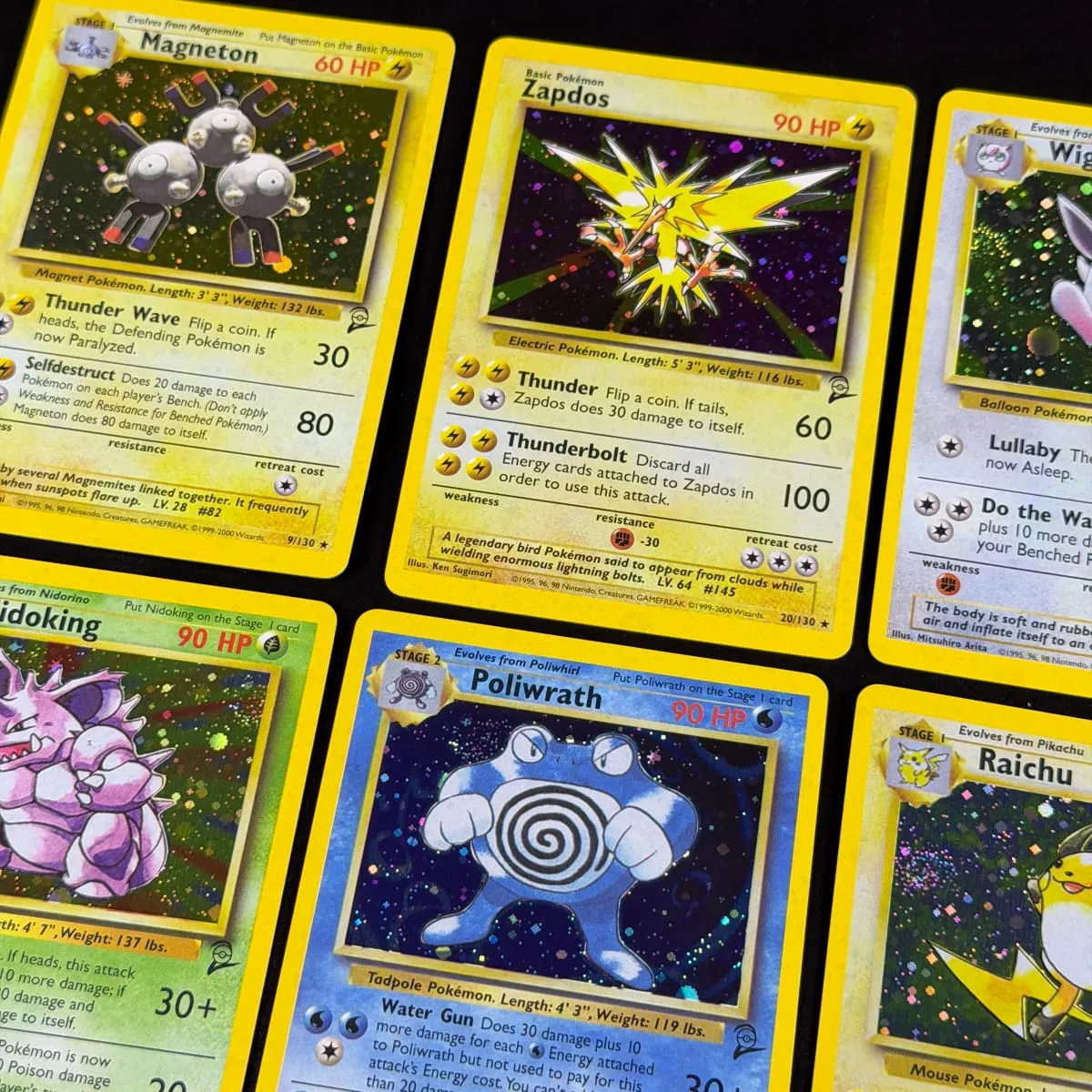 Pocket 2000 Base Set 2 OG Nostalgia Collectible Hitmonchan Scyther Clefable Pidgeot Mewtwo Traditional Holo Proxy — image 4