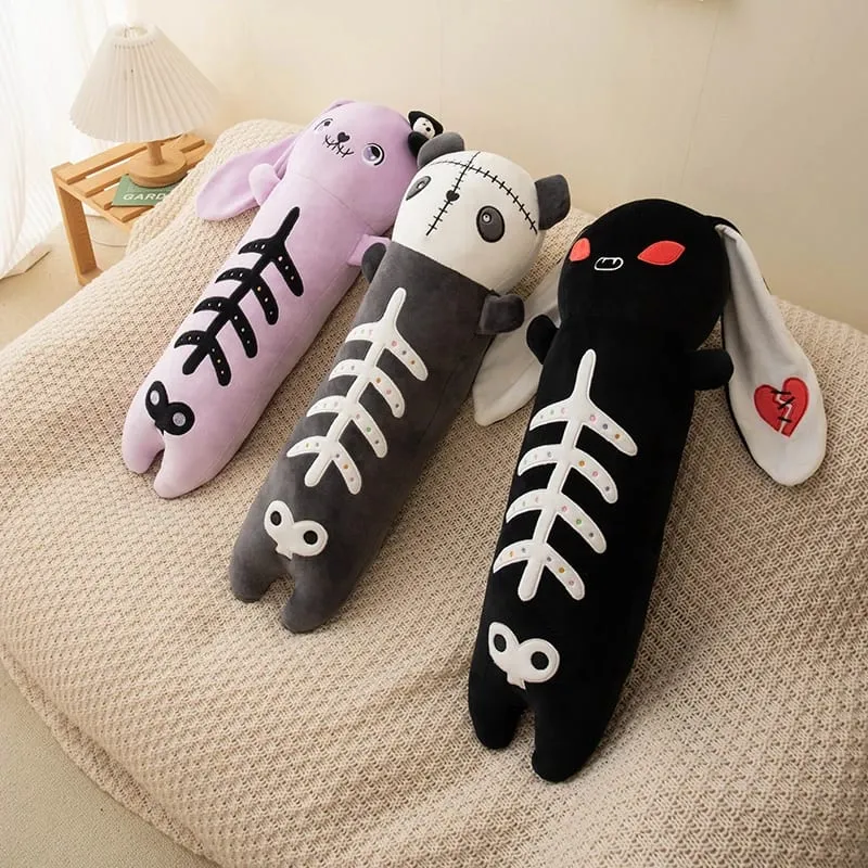60cm Horror Goth Plys Dyr Kanin Panda Blødt Legetøj Sød Kropspude Halloween Fest Indretning Sjov Gave Til Pige Dreng — image 3