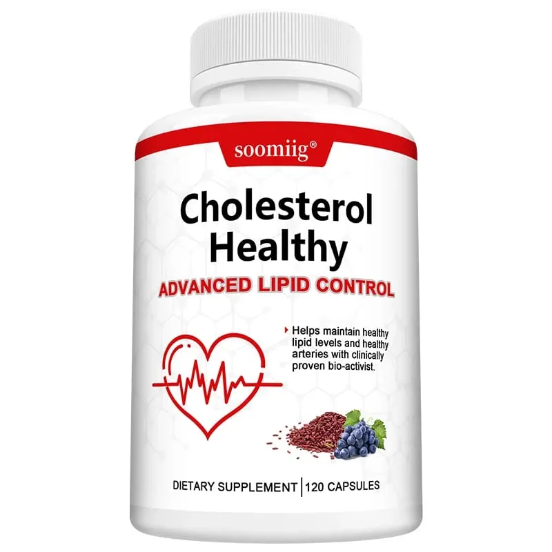 Cholesterol Health Supplement - Lowers LDL and Triglycerides Supports Healthy Cholesterol Levels Natural Heart Health Capsules