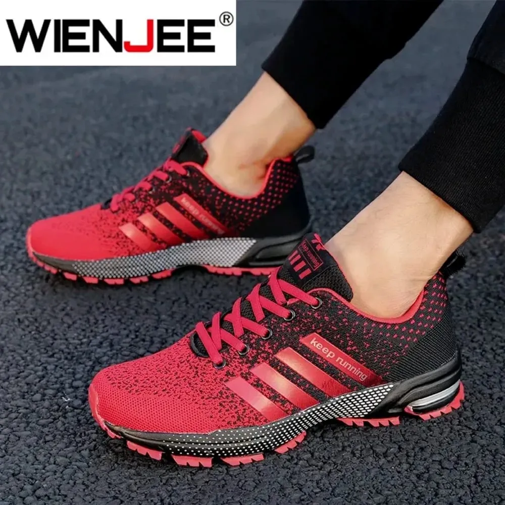 New Men's Sneakers Mesh Surface Spring Summer Breathable Casual Sports Shoes Flat Vulcanized Couple Running Big Size — image 7
