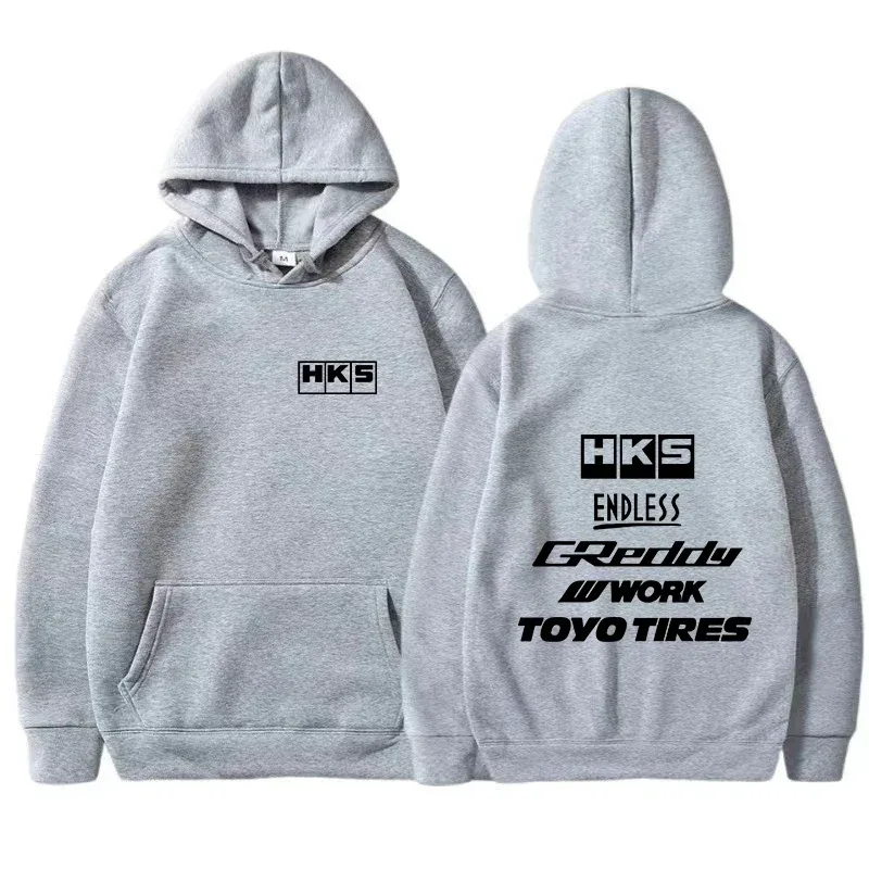 2025 Erkekler Moda Serin Hoodie Japonya JDM Modifiye Araba HKS SONSUZ Hoody Erkek Kadın Vintage Rahat Kazak Uzun Kollu Kazaklar