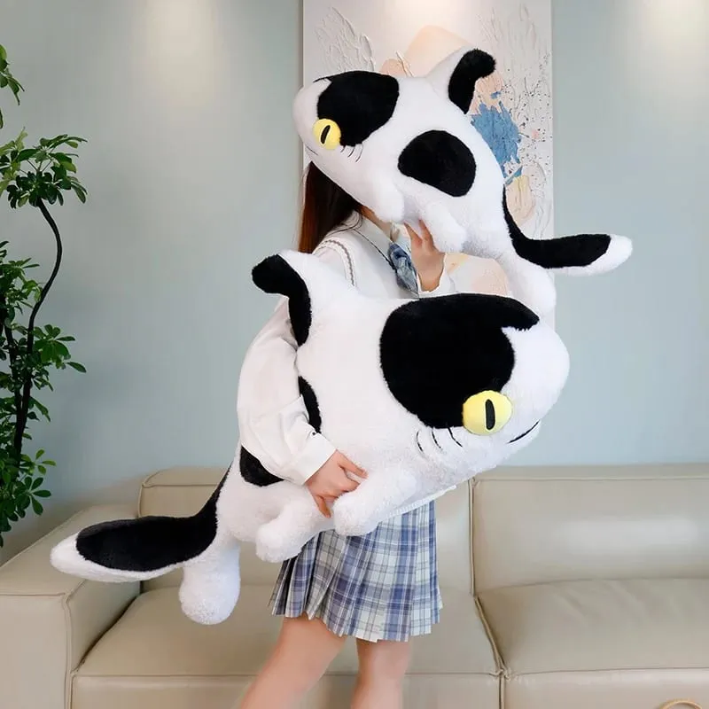 50/70cm Simulation Shark Plush Pillow With Cow Print Fluffy Decompression Cushion Home Decor Photography Prop Holiday Gift — image 3