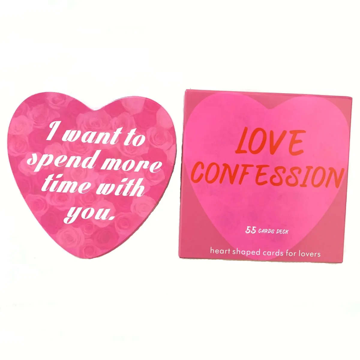 Love Confession Oracle Deck A 55 Cards Heart Shaped cards Love Keywords Meaning For Lovers English Board Games Divination Fate — image 1