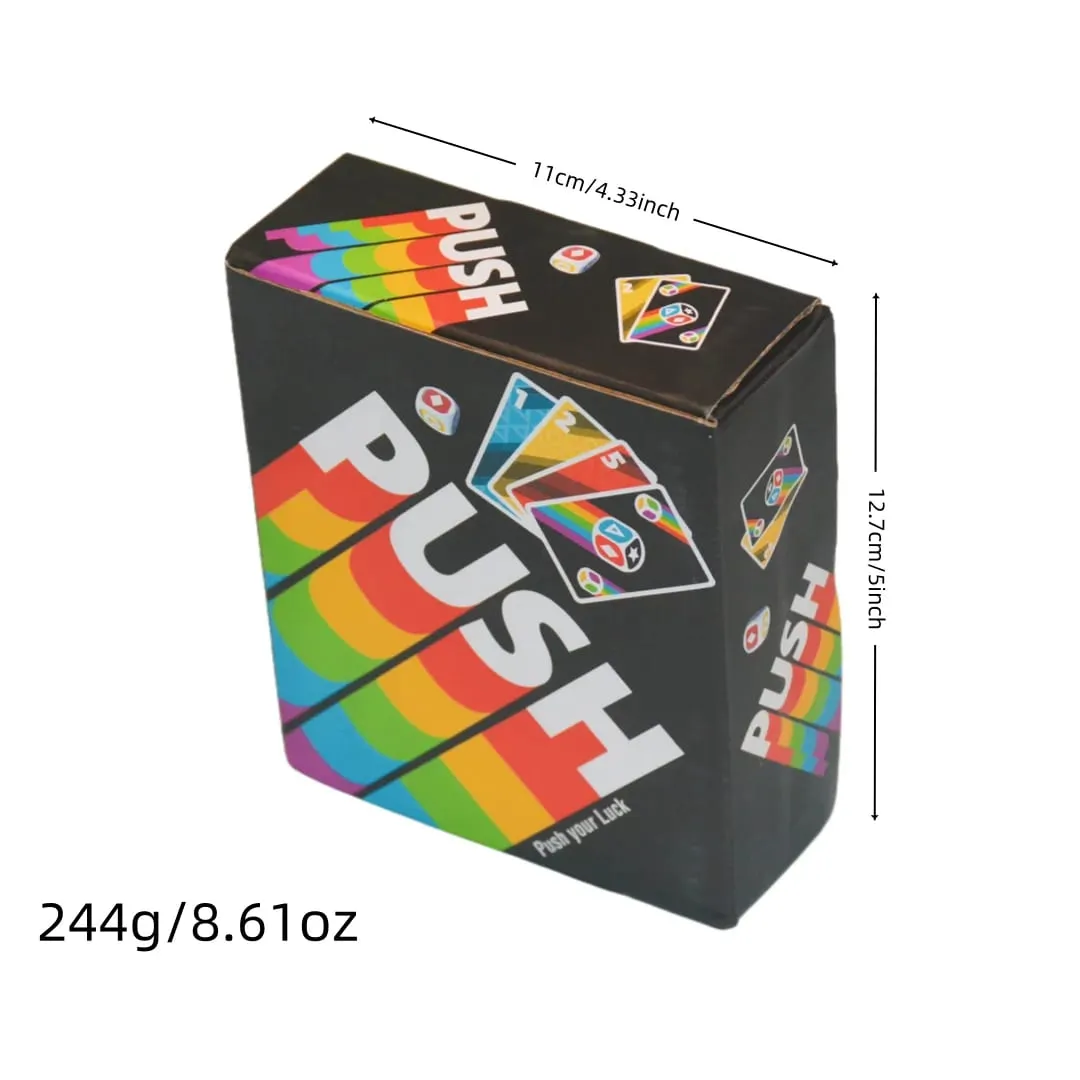 《Push 2026》 a Card Game Board Game Interactive Game with Instructions in English Spanish French German Italian and Dutch Fast-Paced Easy to Learn a Great Choice for Parties — image 4