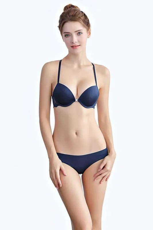 Women's Comfortable Push-Up Bra Set with Front Buckle And Shoulder Strap Sexy Lingerie for Women