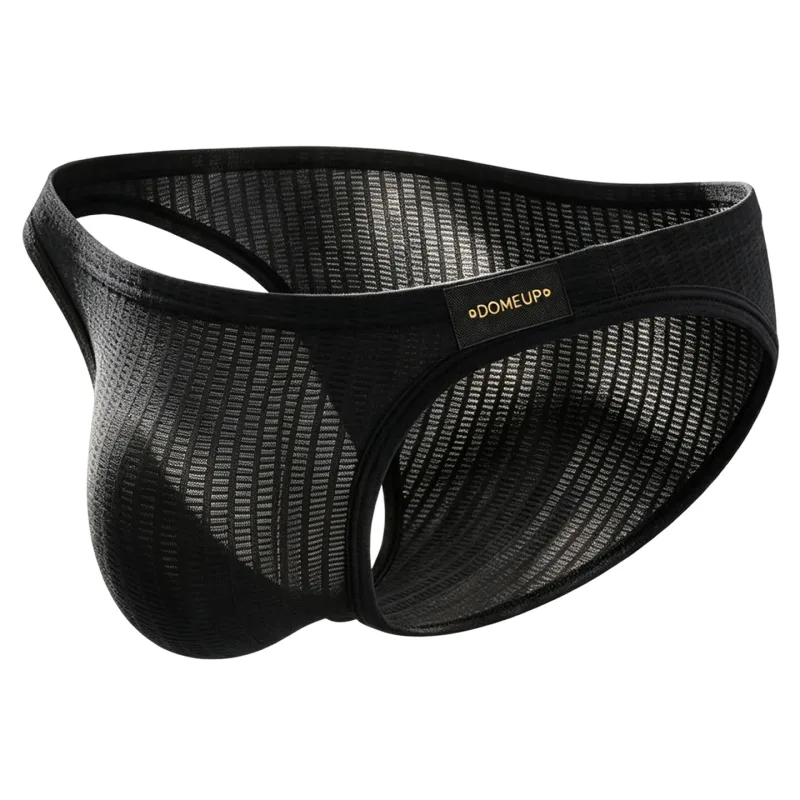 Men's Low‑rise Briefs Waffle Texture Hollow Breathable Sports Underwear Male Pouch Triangle Underpants
