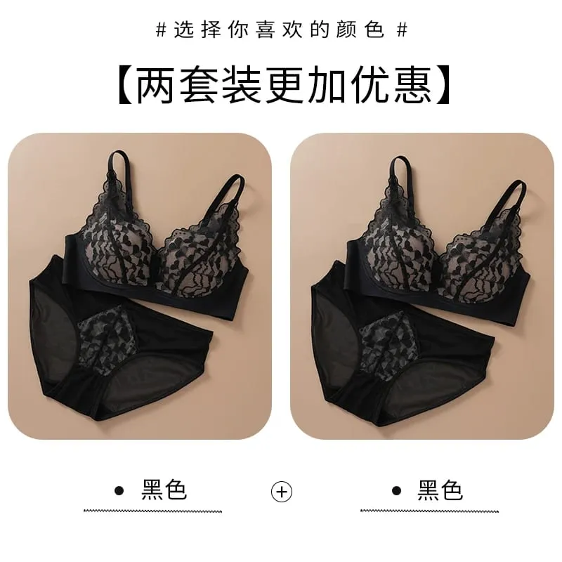 Japanese Sexy Spitze Büstenhalter ohne Bügel Push Up für kleine Brust Seitlich glättend Anti-Sagging Neu Bestseller MOYISU B — image 13