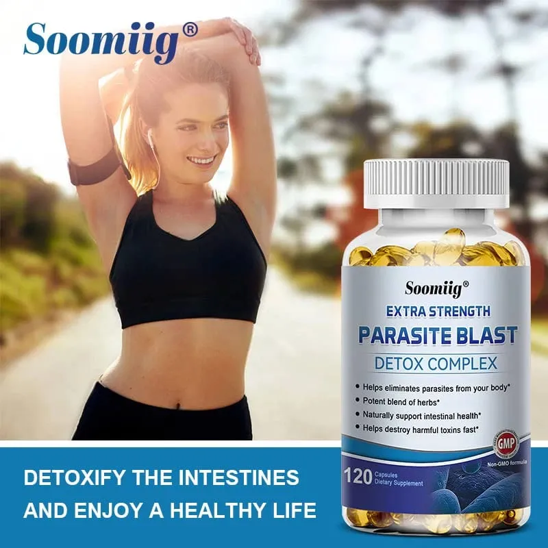 Parasite Express - suplemento natural para a saúde intestinal que limpa o cólon, desintoxica e limpa, aumenta a imunidade do fígado