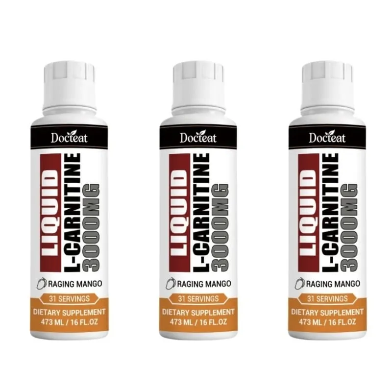 Docteat Energy Supplement with B6 Niacin B12 Thiamine & Carnitine Supports Energy Support Raging Mango Flavor 473 Ml