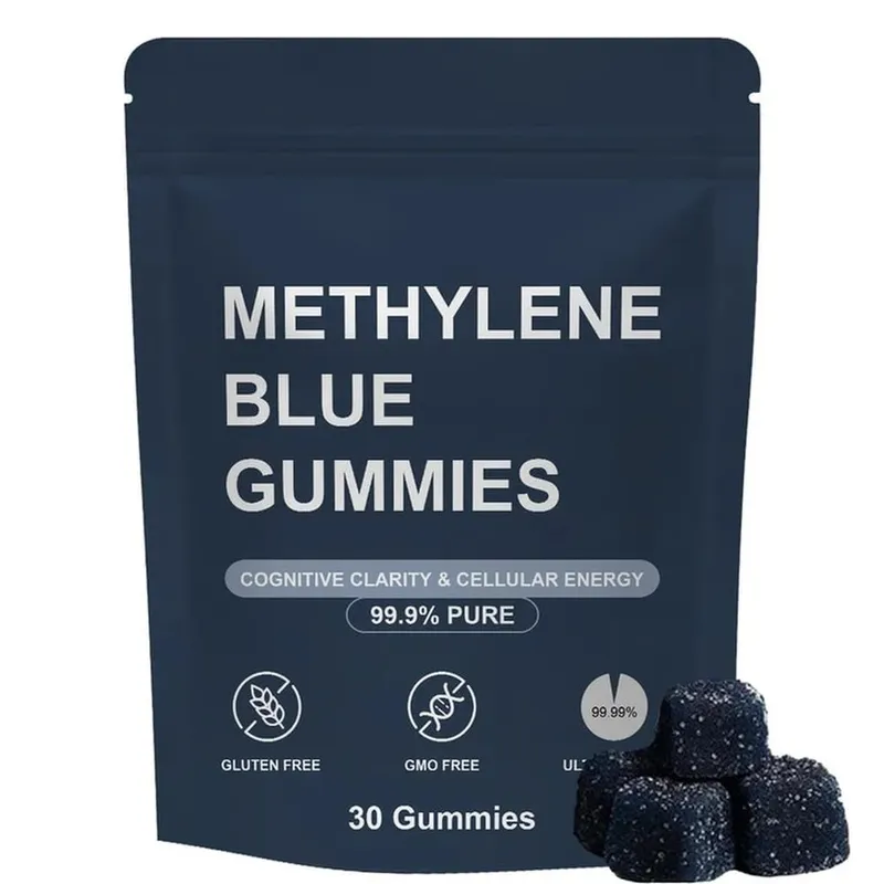 Methylene Blue Gummies with Benfotiamine Alpha Lipoic Acid Vitamin B6 & B12 for Mental Clarity and Nerve Health - 30 Gummies